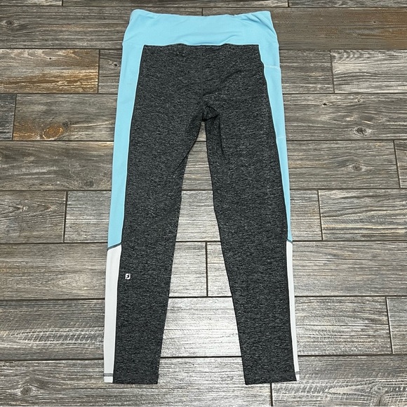 FJ Footjoy Golf Ankle Leggings Women's Size Large Gray Blue 27 Inch Side Pocket - Picture 5 of 15